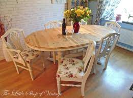 Beautiful Solid Pine Ducal Table 6 Chairs Painted In Annie Sloan Old White Shabby Ch Rustic Dining Furniture Pine Furniture Makeover Modern Dining Furniture