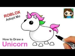 How To Draw A Unicorn Roblox Adopt Me Pet Youtube In 2020 Pets Drawing Roblox Cute Easy Drawings