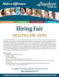 We Re Holding A Hiring Fair For Healthcare Aides In Burnaby Bc In September Interested In At Health Care Aide Health Care Administrative Professional Day