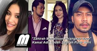 Penulis rasa masih tak faham apa sebenarnyang yang telah terjadi sehinggakan berlaku perselisihan antara kamal adli, pelakon yang bergandingan dengannya dalam drama duda pujaan dara zahirah macwilson dan teman wanita kamal, emma maembong. Zahirah Macwilson Perangkap Saya Kamal Adli Buat Pendedahan Zahirah Sangat Biadap Putar Belit Berita Memey