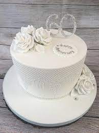 It went down really well, making my nan cry when she saw it! 60th Wedding Anniversary Cake Cake By Lorraine Yarnold Cakesdecor