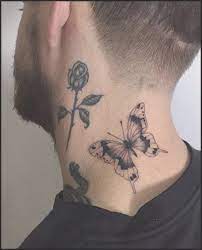 Tattoos Design Ideas 32 Best Attractive Butterfly Tattoo Designs Mens Butterfly Tattoo Neck Tattoo For Guys Butterfly Neck Tattoo