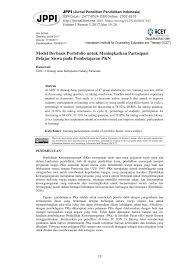 Check spelling or type a new query. Pdf Model Berbasis Portofolio Untuk Meningkatkan Partisipasi Belajar Siswa Pada Pembelajaran Pkn