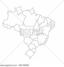 The brazil outline map is widely used by students for mapping practice. Blank Political Map Vector Photo Free Trial Bigstock