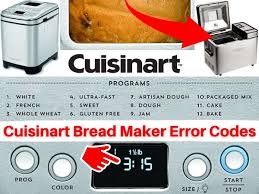 While the dark color option might make your bread appear a bit darker, there is no denying it is one of the best bread makers on the market. Cuisinart Bread Maker Error Codes Troubleshooting And Manual