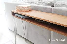 A Diy Midcentury Console Table Directions Not Included Midcentury Console Tables Diy Console Table Diy Furniture Videos