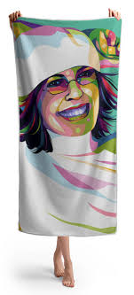 Diane Keaton Beach Towel by Retro Movie Posters
