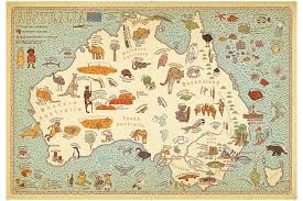300 Maps Of Everything You Can Think Of Australia Map Pictorial Maps Illustrated Map