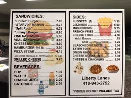 Your choice a slice of pizza or small spaghetti bowl, small salad, small drink. Liberty Lanes Bowling Alley Leipsic Oh Home Facebook