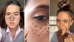 Faux freckles are all the rage on social media to bedazzle up your look. Henna Freckles Are Tiktok S Biggest Beauty Trend But Are They Safe Allure