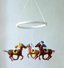 Horse And Rider Baby Crib Mobile Felt Handmade Nursery Decor In 2020 Baby Boy Mobile Baby Crib Mobile Boy Mobile
