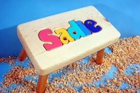 Maybe you would like to learn more about one of these? Handmade Personalized Puzzle Stools Custom Painted Kid Stools Cubby Hole Toys