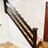 This sleek modern stair piece is one of the better simple indoor stair railings design. 1