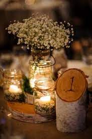 Pin By Whispering Pines Conference Ce On Table Centerpieces And Design Wedding Centerpieces Mason Jars Rustic Wedding Centerpieces Birch Tree Wedding