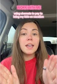 Mom with Three Kids Uber Eats