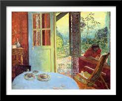 Bonnard was fascinated with different levels of perspective and with the tricks of perspective. The Dining Room In The Country 34x28 Large Black Wood Framed Print Art By Pierre Bonnard Walmart Com In 2021 Pierre Bonnard Painting Art