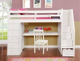 Bunk beds are a lot of fun, and they offer convenient space solutions for families with kids who need to share a bedroom. Resort Life Twin Size Loft Bed With Desk In Washed White Summerlin Collection