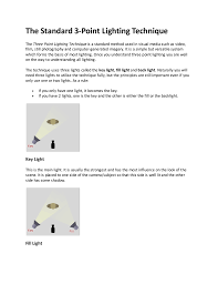 We did not find results for: The Standard 3 Point Lighting Technique Manualzz
