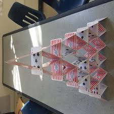 I put mine together in about an hour, maybe a little less. 300 Index Cards Building A Tower Out Of Index Cards