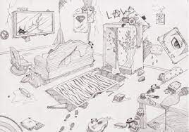 Draw details for the face especially the eyes. Messy Room By Amysshizzle On Deviantart
