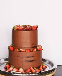 When i was a child, one of my neighbors who was elderly made a lot of wedding cakes for family and other people, and she took great pride in her work. Chocolate Wedding Cake With Strawberry Filling Sew Bake Decorate