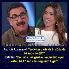 Patrícia Abravanel: "Você faz parte da história de 44 anos do SBT".  Ratinho: "Eu tinha que ganhar um prêmio aqui, estou há 27 anos em segundo  lugar". Por Fabrício Ferreira O bilionário