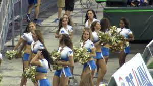 Some cheerleaders volunteer for their favorite teams. June 24 2016 Blue Bomber Cheer Team Youtube