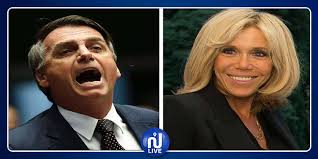 La disputa verbal entre el presidente francés, emmanuel macron, y el un tuit del presidente francés culpaba a las políticas de bolsonaro de los fuegos en la amazonía. Jair Bolsonaro Ridiculise Brigitte Macron Sur Facebook