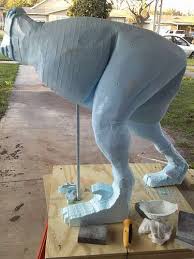 Stand Is Built Styrofoam Art Foam Sculpture Foam Art