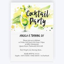 Check spelling or type a new query. Summer Cocktail Party 21st Birthday Party Invitation From 0 90 Each