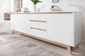 Modernes Design Sideboard Stockholm 200cm Weiss We 200cm Design Eiche Modernes Sideboard Stockholm Weiss Mobilya Oturma Odasi Dekorasyonu Dekor