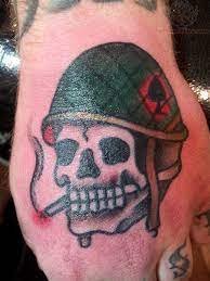 Pin On Military Helmet With Joker Tattoos