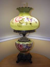 World's largest selection · >80% items are new · we have everything Vintage Glass Hand Painted Table Lamp Floral Flower Design Green With Brass Base Victorian Cottage Chic Home Accessory Lighting Hand Painted Table Painted Table Lamp
