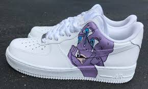Purple Drippy Psychedelic Third Eye Custom Nike Air Force 1 Custom Made Shoes Custom Nike Psychedelia Psychedel Shoes Nike Shoes Air Force Purple Shoes