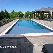 Graphite Colored Fiberglass Pool By Thursday Pools Pool Landscape Design Fiberglass Pools Swimming Pools Backyard