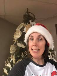 Ms. Gerrie is ready for the Apple Tree Kid's Christmas Party!