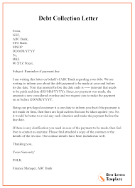 Debt Collection Letter Best Letter Template