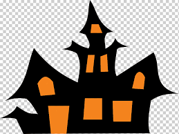 cartoon line art haunted house orange cartoon fictional character png klipartz cartoon line art haunted house orange