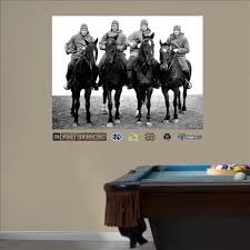 Offered is a upi photo that measures 10 x 8 in size that derives from the sport magazine archives. 4 Horsemen Notre Dame Mural Fathead