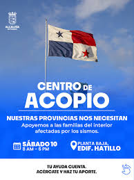 Alcaldía de Panamá habilita centro de acopio para apoyar a familias afectadas por los sismos