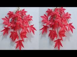 Cara Membuat Bunga Gantung Daun Maple Dari Plastik Kresek Diy Hanging Ornamental Maple Leaves Youtube Di 2020 Bunga Daun Ide