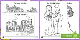 What tone you want in your wedding photo album. The Royal Wedding Coloring Pages Teacher Made