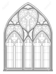 Download and print these free printable stained glass window coloring pages for free. Black And White Fantasy Drawing For Coloring Book Beautiful Gothic Stained Glass Window In French Churches Medieval Architecture In Western Europe Worksheet For Children And Adults Vector Image Royalty Free Cliparts Vectors
