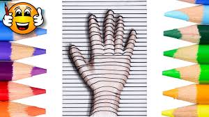 It helps kids to learn color combination and develop motor. Coloring Pages For Kids 3d Hand Illusion Trick Art Coloring Book Videos Bibabibo Youtube