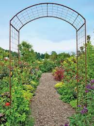 Titan Tunnel Trellis For Squash Zucchini Melons Gardeners Com In 2021 Garden Trellis Rose Trellis Backyard Pergola