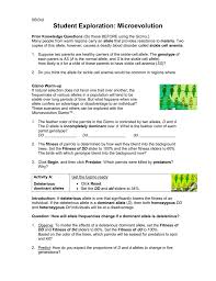 Natural selection was proposed by charles darwin to explain how new species evolve. Microevolution Gizmo Instructions