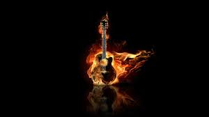 The great collection of music wallpaper 1920x1080 hd for desktop, laptop and mobiles. Guitar On Fire Burn Guitar Music Fire 3d And Abstract 1080p Wallpaper Hdwallpaper Desktop Geometric Digital Wallpaper Wallpaper Guitar Illustration