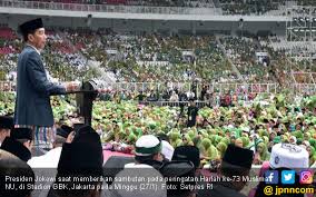 Hal ini sesuai dengan makna yang terkandung. Jokowi Doakan Muslimat Nu Makin Jaya Indonesia Makmur Jpnn Com