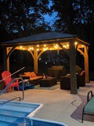 Feit Outdoor Weatherproof String Light Set 48ft 24 Light Sockets W 26 Led Bulbs Walmart Com Walmart Com