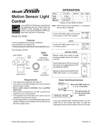 Rewire 6 outside lights to motion sensor lights. Heath Zenith Sl 5408 Owner S Manual Manualzz